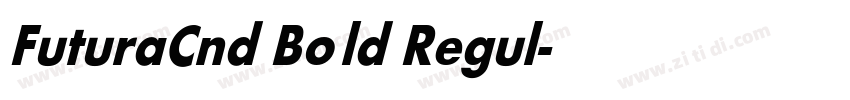 FuturaCnd Bold Regul字体转换